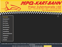 Tablet Screenshot of mpq-kart-bahn.at